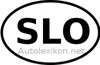 Länderkennzeichen mit SLO