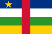 Landesfahne von der Zentralafrikanische Republik
