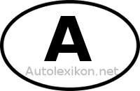 Länderkennzeichen mit A