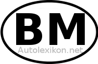 Länderkennzeichen mit BM