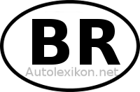 Länderkennzeichen mit BR