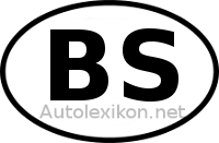 Länderkennzeichen mit BS