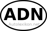 Länderkennzeichen mit ADN