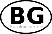 Laenderkennzeichen mit BG