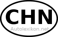 Länderkennzeichen mit CHN