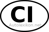 Länderkennzeichen mit CI