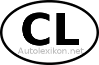Länderkennzeichen mit CL
