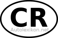 Länderkennzeichen mit CR