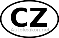 Länderkennzeichen mit CZ