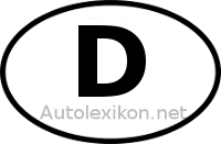 Länderkennzeichen mit D