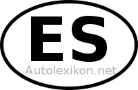 Länderkennzeichen mit ES