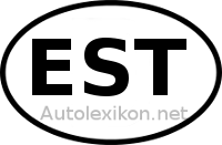 Länderkennzeichen mit EST