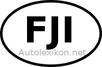 Länderkennzeichen mit FJI