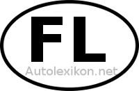 Länderkennzeichen mit FL