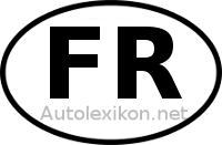 Länderkennzeichen mit FR