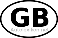 Länderkennzeichen mit GB