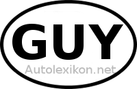 Länderkennzeichen mit GUY