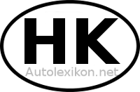 Länderkennzeichen mit HK