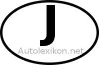 Länderkennzeichen mit J