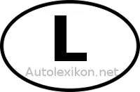 Länderkennzeichen mit L
