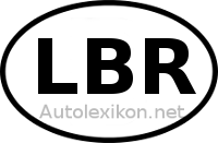 Länderkennzeichen mit LBR