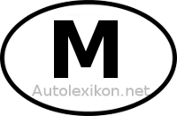 Länderkennzeichen mit M