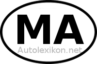 Länderkennzeichen mit MA