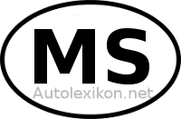 Länderkennzeichen mit MS
