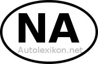 Länderkennzeichen mit NA