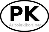 Länderkennzeichen mit PK