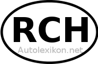 Länderkennzeichen mit RCH