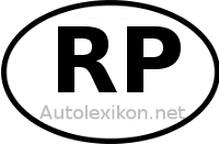 Länderkennzeichen mit RP