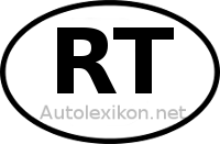 Länderkennzeichen mit RT
