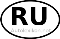 Laenderkennzeichen mit RU