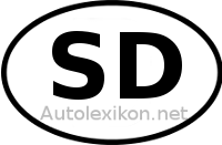 Länderkennzeichen mit SD