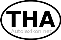 Länderkennzeichen mit THA