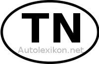 Länderkennzeichen mit TN
