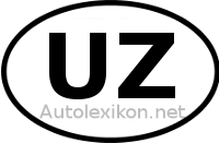 Länderkennzeichen mit UZ