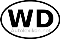 Länderkennzeichen mit WD