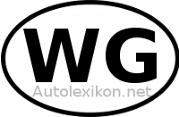 Länderkennzeichen mit WG