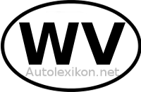 Länderkennzeichen mit WV