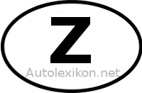 Laenderkennzeichen mit Z