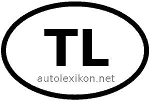 Länderkennzeichen mit TL