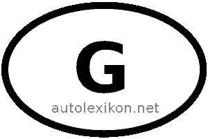 Länderkennzeichen mit G