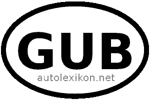 Länderkennzeichen mit GUB