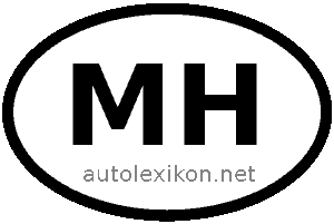 Länderkennzeichen mit MH