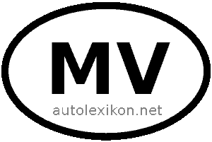 Länderkennzeichen mit MV