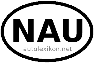 Länderkennzeichen mit NAU