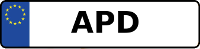 Kennzeichen mit APD