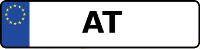 Kennzeichen mit AT